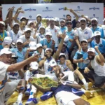 Integrantes de Titanes campeones 2024 de la LNB.