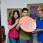 Fernando Gabriel con sus padres Fernando Quiroz e Iranna Flaviá Luciano