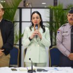La ministra de Interior y Policía al dar sus declaraciones
