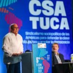 Rafael Santos Badíia, director general del Infotep en el acto de clausura del 5to Congreso de la CSA