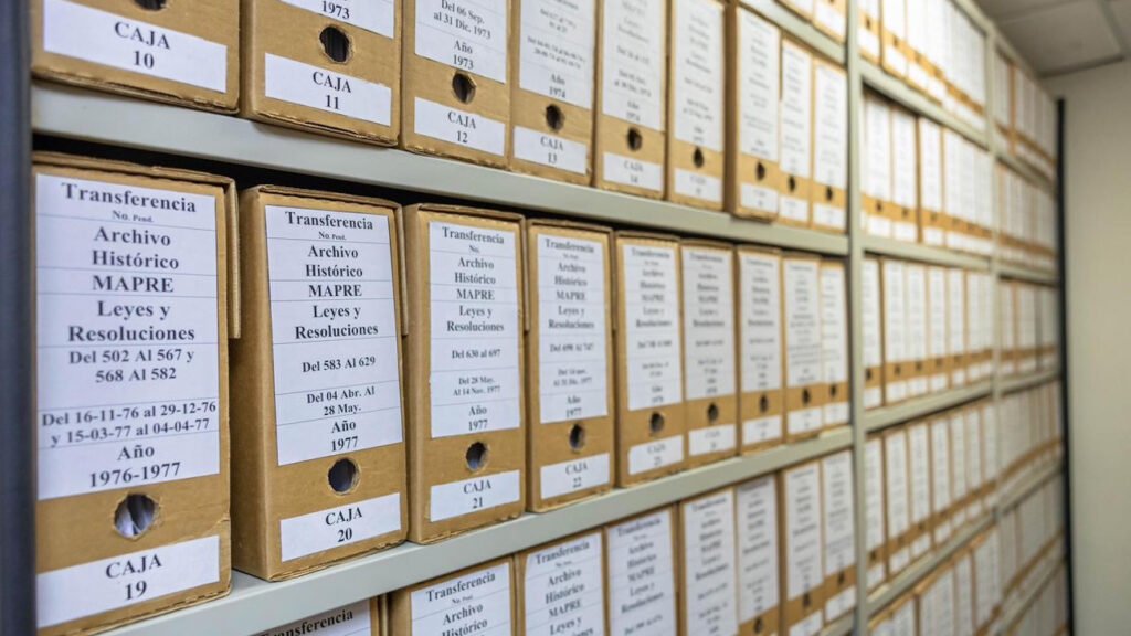 Documentos del archivo histórico del Palacio Nacional son transferidos al AGN