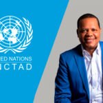 Imagen con el logo de la UNCTAD-ONU y fotografía  del doctor Eddy Alcántara, director ejecutivo  de Pro Consumidor y presidente del ICPEN