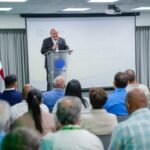 Rafael Santos Badía, director general del INFOTEP, en la apertura de Panel de CEMAACRI