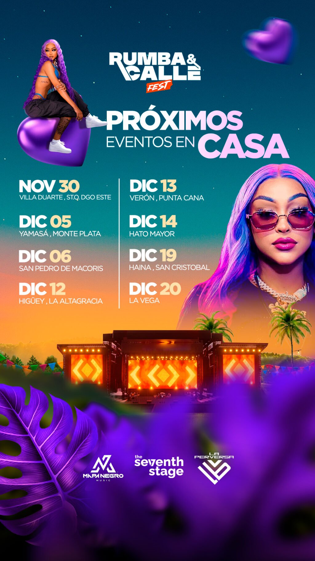 LA PERVERSA - PROXIMOS EVENTOS