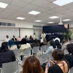 Andry Quezada, Miembro fundadora de Unibella se dirige a los presentes