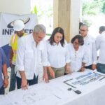 El presidente Abinader y la directora del INFOTEP supervisan el avance de la obra
