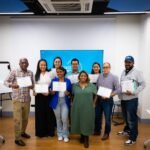 Esmerarda Montero junto a participantes en Curso Marca Médica - Bright Podium
