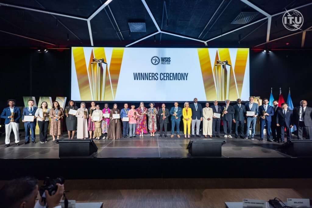 Ganadores en la ceremonia del WSIS Prizes 2026 celebrado en Ginebra, Suiza.