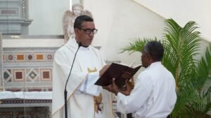 Durante la misa de acción de gracias por 22 aniversario OGTIC