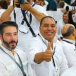 Edgar Batista durante el acto de juramentación de nuevas autoridades nacionales del PRM