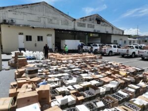 FOTO PRINCIPAL Parte de la mercancía ílicita decomisada en el operativo