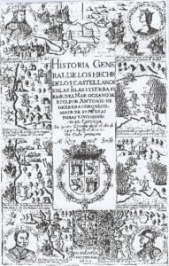 Portada libro de Herrera y grabados de autor desconocido