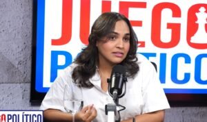 Politologa y comunicadora Edhoarda Andujar, en el programa Juego Politico (2)